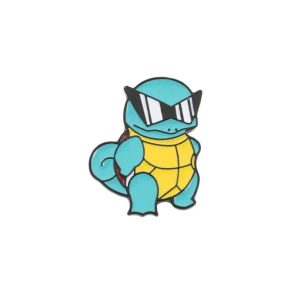 PIN METALICO DE SQUIRTLE CON LENTES- POKÉMON