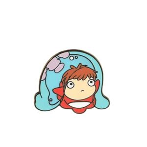 PIN METALICO DE PONYO EN LA BURBUJA- STUDIO GHIBLI