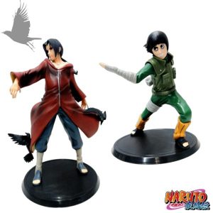 SET DE 2 FIGURAS ROCK LEE/UCHIHA ITACHI 2 UNIDADES - NARUTO