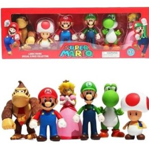 SET DE FIGURAS MARIO BROS 6 UNIDADES 6 UNIDADES