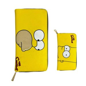 CARTERA DE MANO DE HOMERO Y BART SIMPSON
