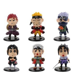 COLECCION DE FIGURAS DE NARUTO 10 CM (SHIN CHAN) 6 UNIDADES