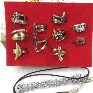 SET ANILLOS DE ARMAS DE ANIMES VARIADOS