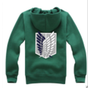 ABRIGO DE ATTACK OF TITANS VERDE (LEGION DE RECONOCIMIENTO) M M
