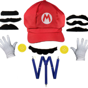 SET DE GORRA DE MARIO CON ACCESORIOS