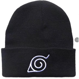 GORRO NEGRO DE LA ALDEA DE LA HOJA / NARUTO