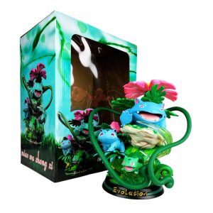 FIGURA DE BULBASAUR Y SUS EVOLUCIONES - POKEMON