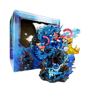 FIGURA ASH Y GRENINJA - POKEMON