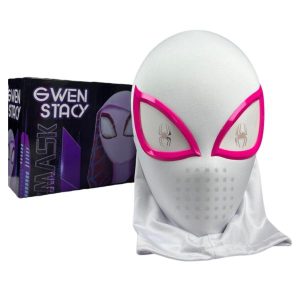 MASCARA DE GWEN -SPIDERMAN CON LUZ LED - MARVEL