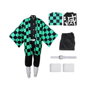 DISFRAZ DE TANJIRO DE ADULTO - KIMETSU NO YAIBA S S