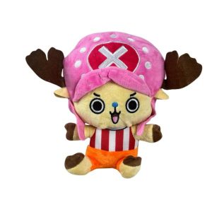 PELUCHE DE CHOPPER - ONE PIECE - POR UNIDAD 2 ESTILOS A ELEGIR SOMBRERO CELESTE SOMBRERO ROSADO