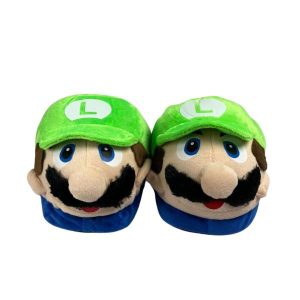 PANTUFLA DE LUIGI - MARIO BROS 28CM