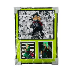 CUADRO DECORATIVO 3D CON LUZ LED DE ZORO - ONE PIECE