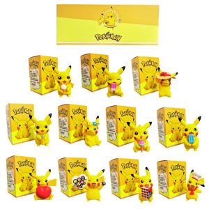 SET DE 11 FIGURAS (CAJA SORPRESA DE PIKACHU - POKEMON)